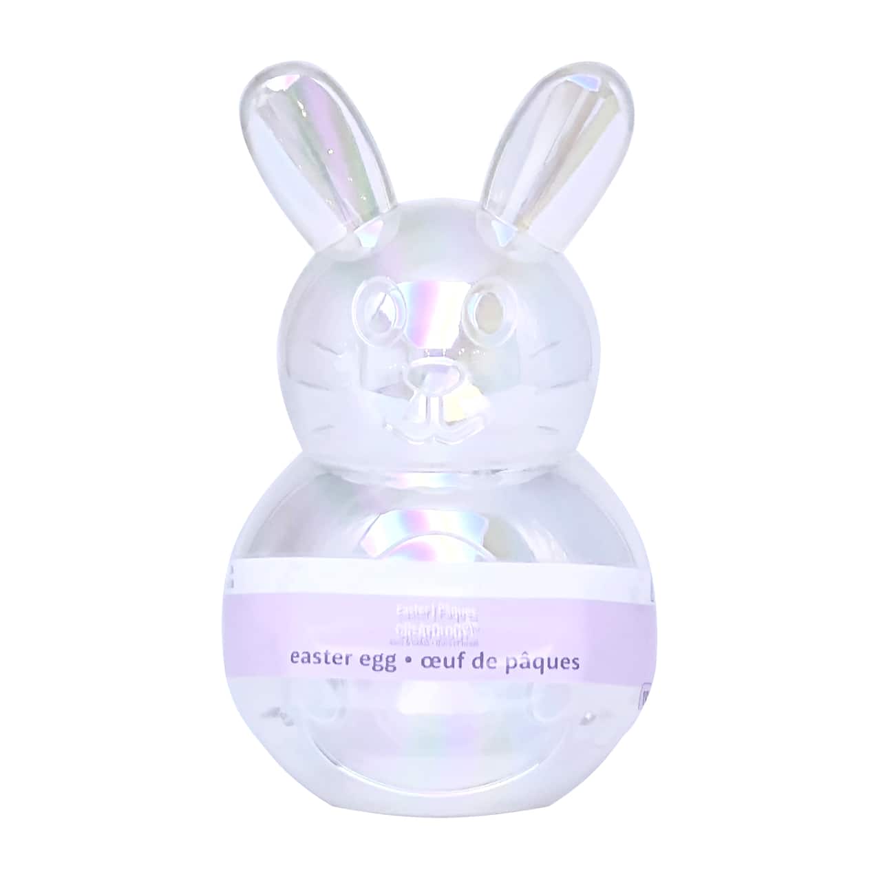 Œuf de Pâques en forme de lapin en plastique iridescent de 25,4 cm de Creatology